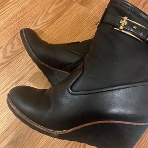 Tory Burch black leather boots